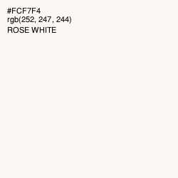 #FCF7F4 - Rose White Color Image